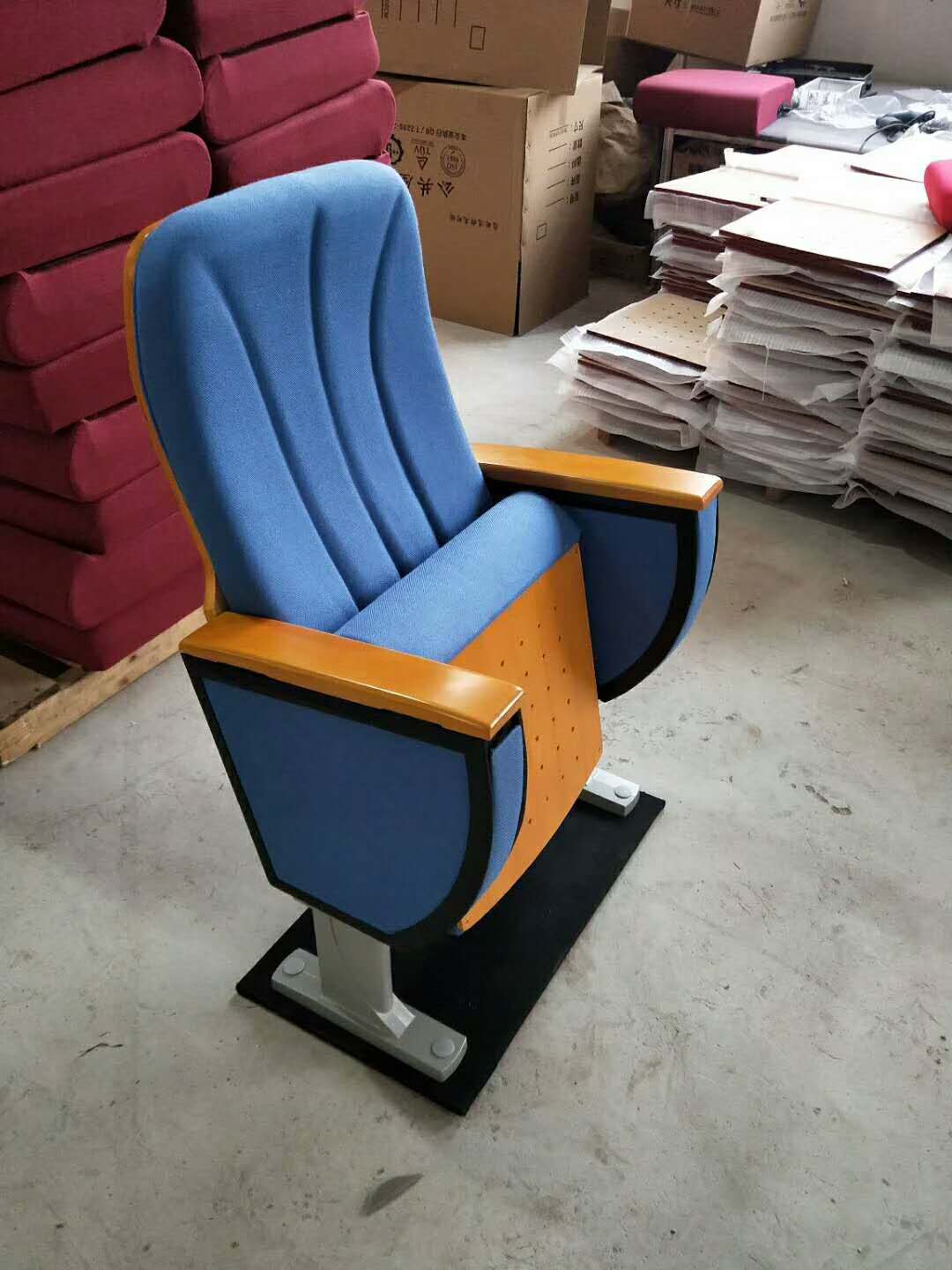 Wholesale cheap price folding auditorium chairs with writing pad,